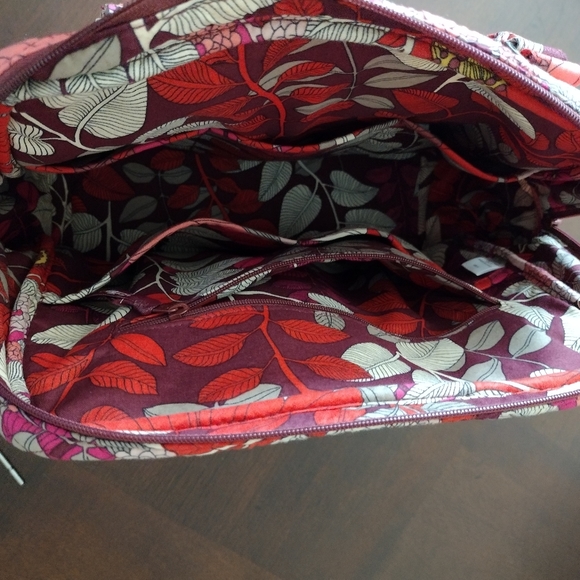 Vera Bradley set of Bohemian Blooms satchel and glasses case Retired Vintage - Picture 6 of 9